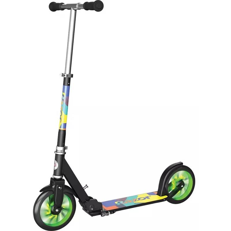 Klasyczna hulajnoga Razor A5 Lux Light-Up — aluminiowa rama, koła PU 20 cm, składana, maks. obciążenie 100 kg