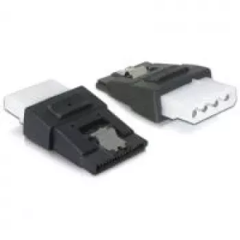 Adapter przejściówka DeLOCK 65046 4-pin Molex na 15-pin SATA czarny