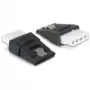 Adapter przejściówka DeLOCK 65046 4-pin Molex na 15-pin SATA czarny