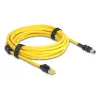 Kabel sieciowy DeLOCK 81253 Czarny Żółty 5m Kat.6