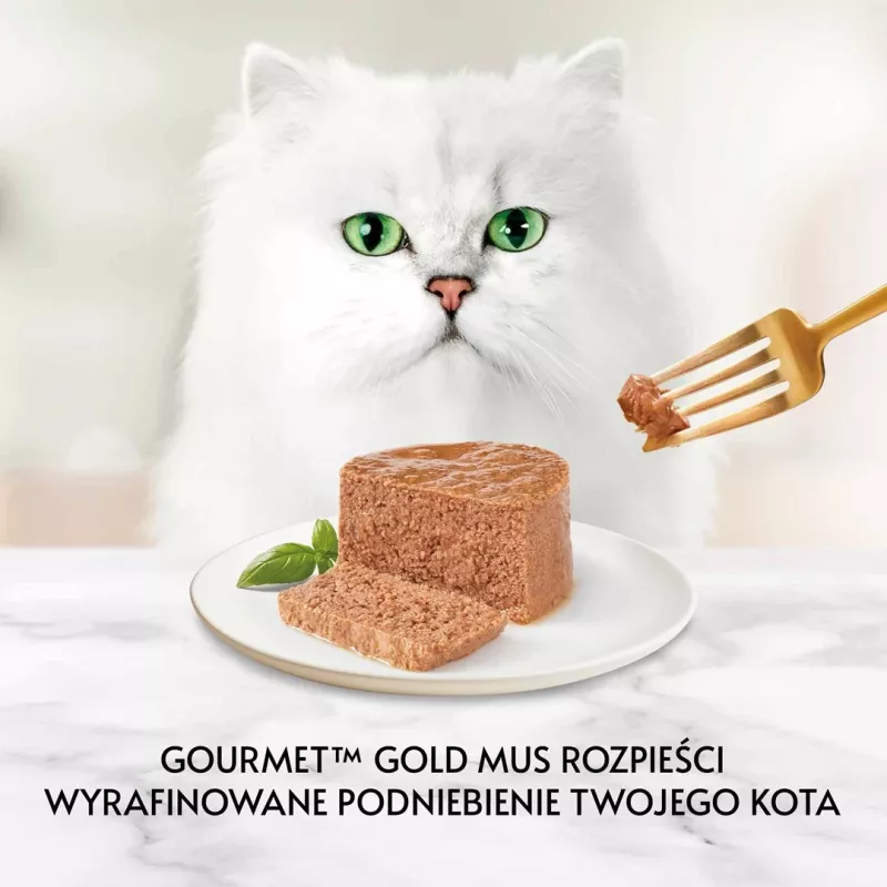 Mokra karma dla kota Purina Nestlé GOURMET Gold Indyk 85 g puszka dla dorosłych kotów, formuła dla kotów z nadwagą
