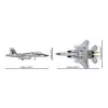 Klocki konstrukcyjne Cobi Boeing F-15EX Eagle II zestaw modelarski COIB-5900, kolekcjonerski model do sklejania