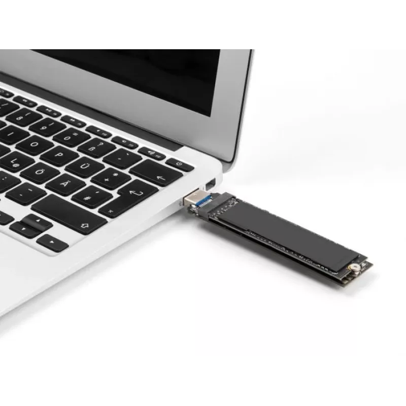 DeLOCK Combo Converter dla M.2 NVMe PCIe lub SATA SSD USB 3.2 Gen 2 Czarny