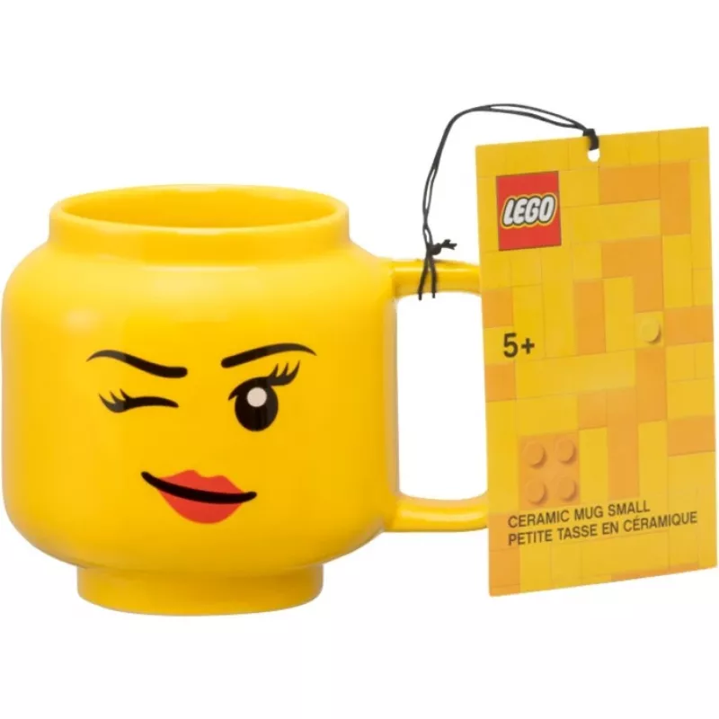 Kubek ceramiczny room copenhagen Winking Girl Mały Żółty 40460803, 250–350 ml