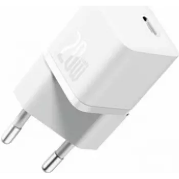 Baseus Gan5 Fast Charger Mini 1C 20W Smartphone Universal biały