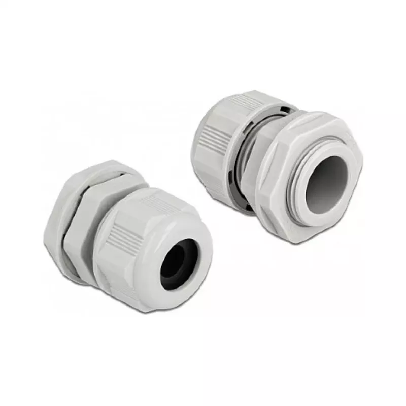 Dławik kablowy DeLOCK 60366 szary plastikowy 2 szt.