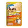Mokry przysmak dla kota INABA Dashi Delights Delikatne Płatki z Kurczaka 40 g — dietetyczny, 86% wilgotności, 12% białka
