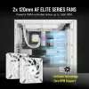 CORSAIR iCUE H100i RGB ELITE układ chłodzenia cieczą procesora 1-pack biały 120 mm