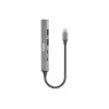 USB Hub Port Designs 900163 Type-C 5000 Mbit/s Srebrny