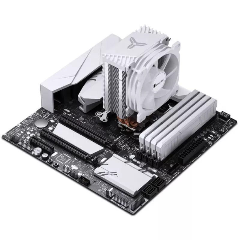 Jonsbo CR-1400 E powietrzne chłodzenie procesora, 92 mm, białe