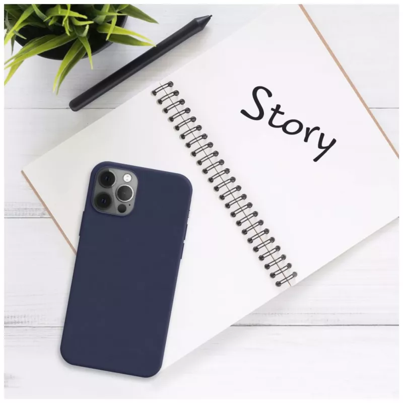 Tylna obudowa do telefonu FIXED dla Samsung Galaxy A17 4G/5G — gumowa niebieska, ochronny tylny case