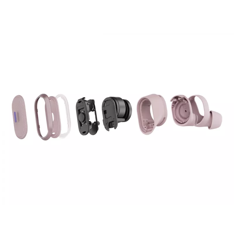 Logitech Zone True Wireless, słuchawki douszne, ANC, Rosé, różowy, douszne, Bluetooth, 985-001090
