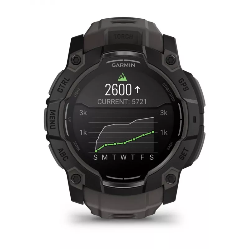 Garmin Instinct 3 AMOLED 3.3 cm (1.3) 50 mm Cyfrowy 416 x 416 pikseli Ekran dotykowy Czarny GPS (satelitarny)