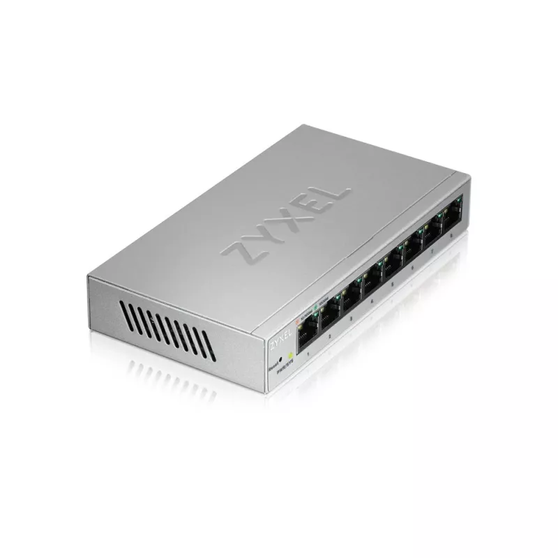 Zyxel GS1200-8 Zarządzany Gigabit Ethernet (10/100/1000) Srebrny