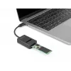 DeLOCK Combo Converter dla M.2 NVMe PCIe SATA SSD USB Type-C 10 Gbps