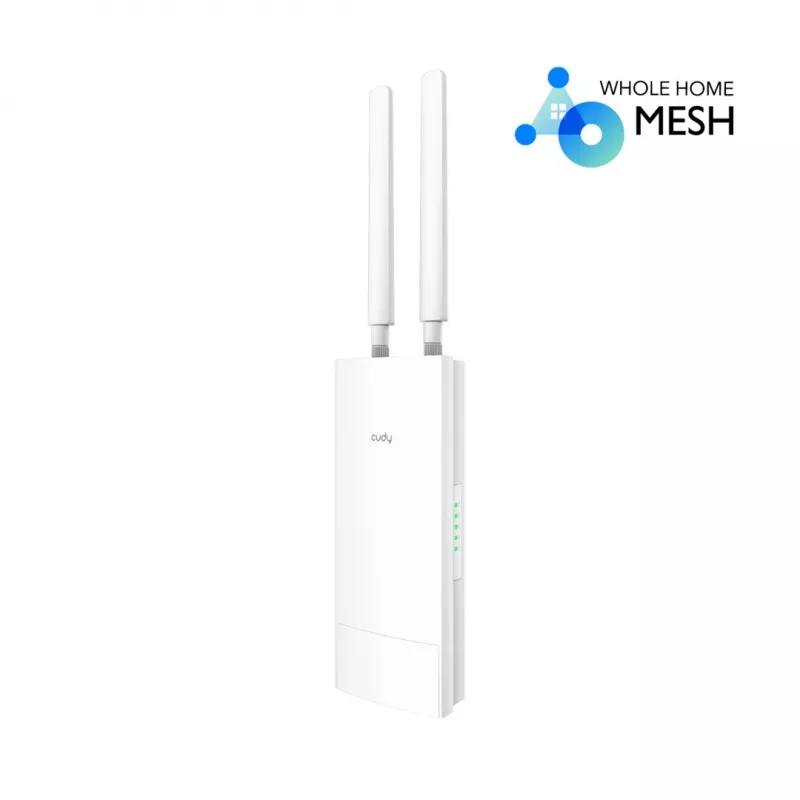Punkt dostępowy zewnętrzny Cudy AP3000 Outdoor — Dwupasmowy 2.4/5 GHz, IP65, PoE, 1x RJ-45, 2× zewnętrzne anteny RP‑SMA