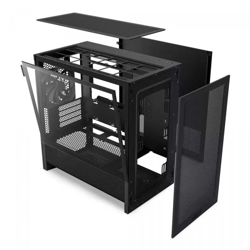 NZXT H3 Flow Micro ATX Obudowa z przepływem powietrza - Czarny