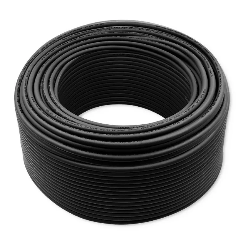 Kabel solarny QOLTEC 53851 4 mm² 100 m czarny