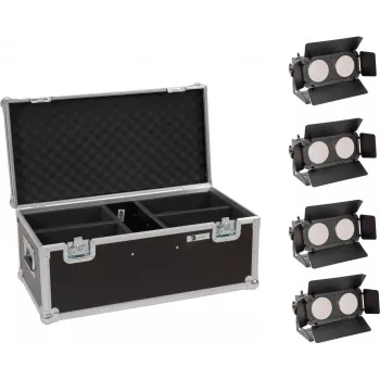 Zestaw LED EUROLITE CBB-2 WW/CW Fairlight 4x — zestaw oświetlenia scenicznego/architektonicznego z 4 oprawami, ciepła/zimna biel
