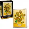 Zestaw mozaiki ściennej LEGO Art Vincent van Gogh Słoneczniki 3D mozaika ścienna zestaw 2615 elementów 540×410×50 mm