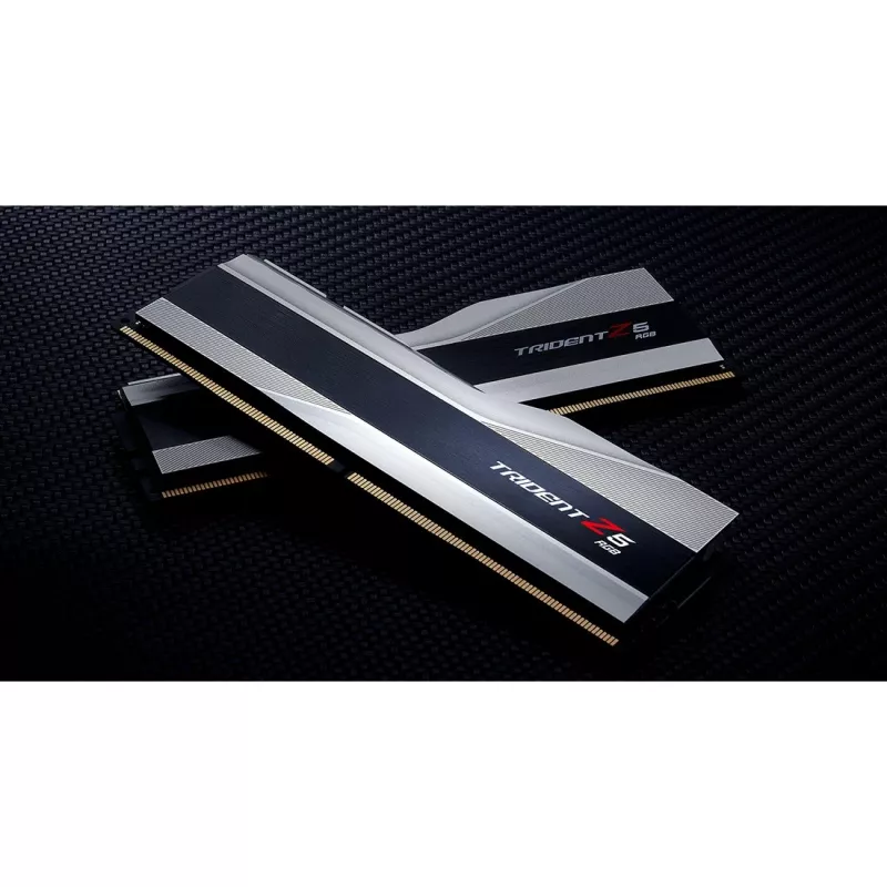 DIMM 64 GB DDR5-6000 (2x 32 GB) Dual-Kit, Arbeitsspeicher silber, F5-6000J3040G32GX2-TZ5RS, Trident Z5 RGB, INTEL XMP