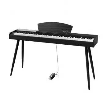 Pianino cyfrowe Kruger & Matz KMDP-45P-BK — wykończenie matowy czarny, ważone klawisze