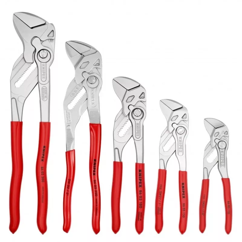 KNIPEX zestaw 5 szczypiec-kluczy 125/150/180/250/300 mm