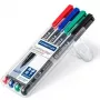 Marker permanentny Staedtler Lumocolor 317 WP4 czarny niebieski zielony czerwony