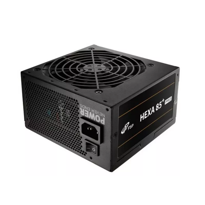 FSP HEXA 85+ PRO 650W Zasilacz ATX ATX2.5 Czarny, 650 W, 100 - 240 V, 50 - 60 Hz, 9 - 4 A, Active, 100 W