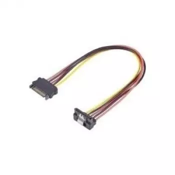 Przedłużacz zasilania Renkforce SATA 15-pin męski na 15-pin żeński, 0,30 m, czarny/czerwony/żółty