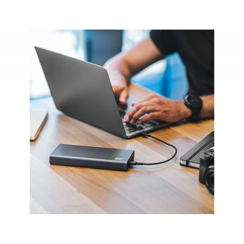 Kabel USB Green Cell KABGC30 USB 2.0 1,2 m USB C Czarny