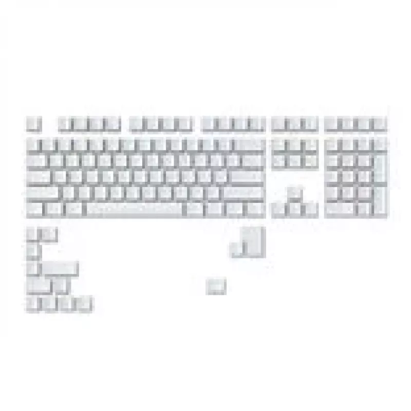 Komplet nasadek GLORIOUS GMMK ABS Doubleshot V2 układ UK biały — wymienne nasadki do klawiatur mechanicznych
