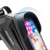 Rockbros B68 Torba na ramę roweru Kieszeń na telefon 1,7 l Czarna