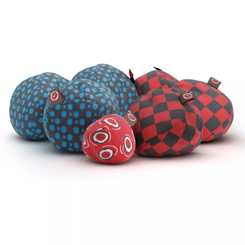 Crossboule Set Downtown, gra zręcznościowa niebieska/czerwona