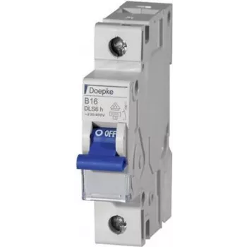 DOEPKE Wyłącznik nadprądowy B13A DLS-6H-B13-1-6-KA 6kA 1-biegunowy 230V charakterystyka B DLS-6H-B13-1-6-KA (09914022)