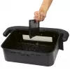 ProfiCook PC-FR 1313 H podwójna frytkownica beztłuszczowa, 10 L, 2400 W, czarno-stalowa nierdzewna