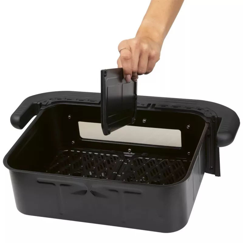 ProfiCook PC-FR 1313 H podwójna frytkownica beztłuszczowa, 10 L, 2400 W, czarno-stalowa nierdzewna