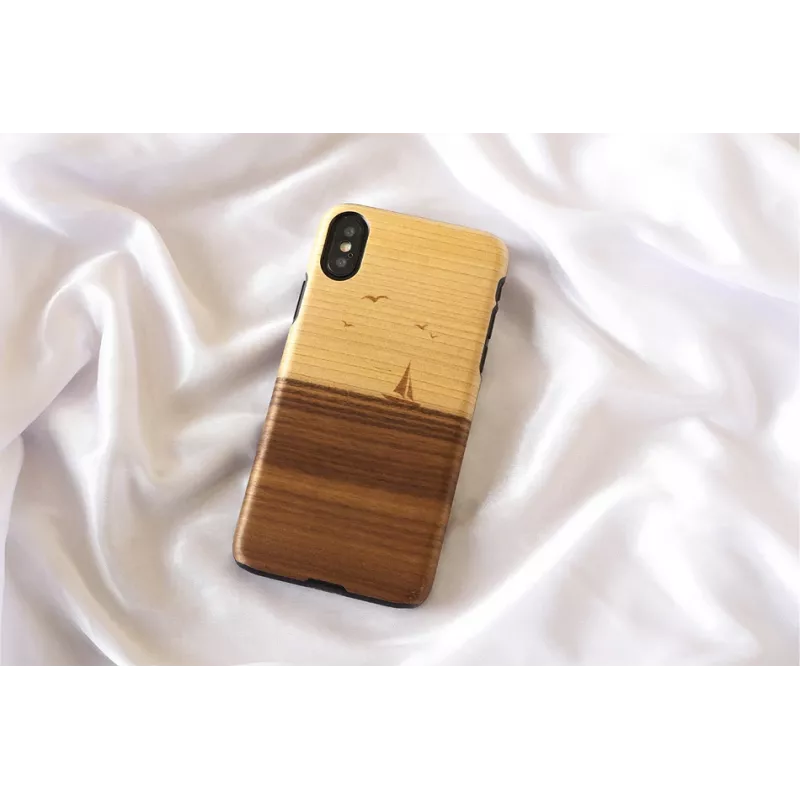 Etui na smartfona man and wood do iPhone X/XS — model mare, czarny