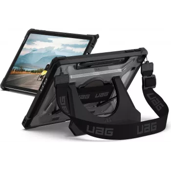 UAG Urban Armor Gear Plasma Handstrap & Kickstand Case | Microsoft Surface Pro 12 inch (1. Edition) | ice (transparent)/Czarny | 324023114340 (324023114340)