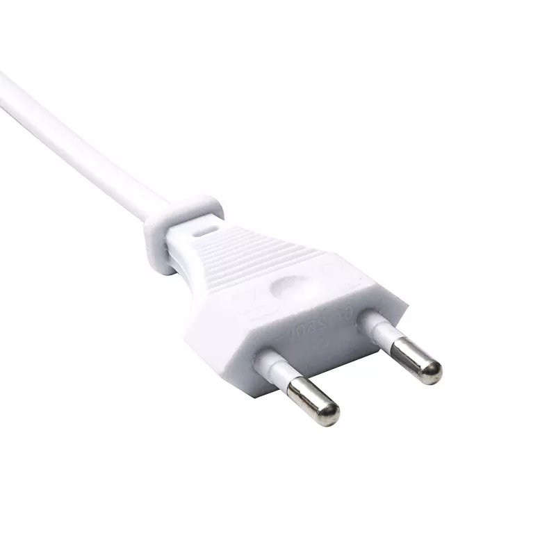 Kabel zasilający Akyga AK-RD-07A CEE 7/16 – IEC C7 (ósemka), CCA, 3 m, biały