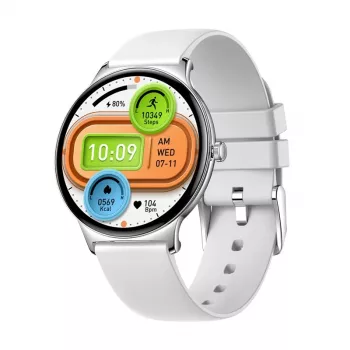 Smartwatch Colmi V89 srebrny z Bluetooth i monitorem tętna