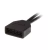 adapter kablowy USB 19-pin na USB 9-pin 0,15 m, czarny, No name ZUUS-173