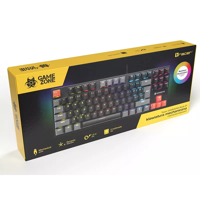Klawiatura mechaniczna TRACER GAMEZONE Blade 87