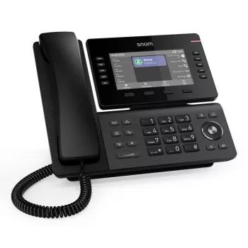 Telefon IP Snom D815WB Czarny — 5-calowy wyświetlacz IPS, Gigabit Ethernet, Wi‑Fi 802.11n/ac, PoE, Bluetooth