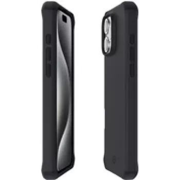 Mobilis Spectrum_R - Tylna obudowa do telefonu komórkowego - Wytrzymała - antybakteryjna, 100% z recyklingu - Impacthane - Czarny - do Apple iPhone 16 Pro (066072)