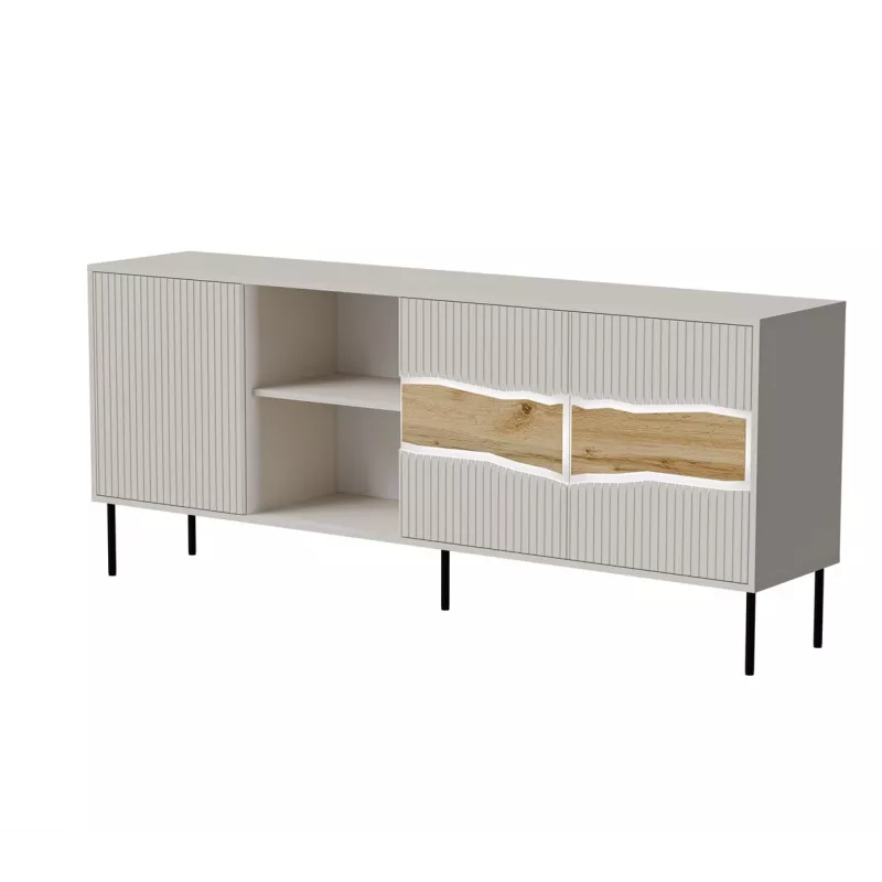 Cama INSERTO 3D1W komoda 190x40x80 kaszmir + LED