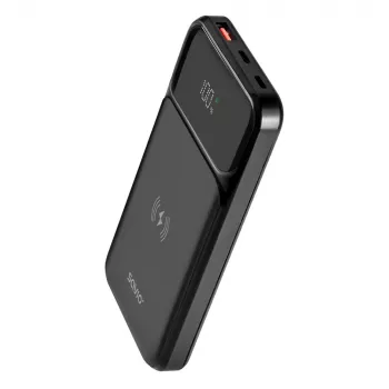 Power bank Savio BA-09 litowo-polimerowy (LiPo) 37 mAh Ładowanie bezprzewodowe Czarny