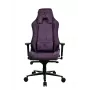 Fotel gamingowy Arozzi Vernazza SoftFabric fioletowy — ergonomiczna konstrukcja, regulowane podłokietniki i wysokość