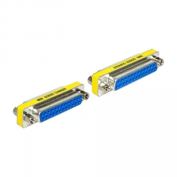 DeLOCK 65483 adapter złącza złącza Sub-D 25 niebieski srebrny żółty