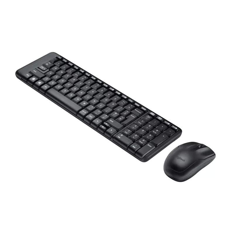 Bezprzewodowy zestaw MK220, Bezprzewodowy, RF, QWERTZ, Czarny, Mysz